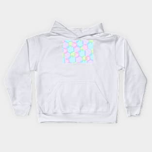 Transparent Hexagons Kids Hoodie